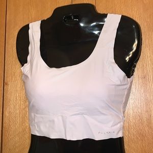 Danskin intimates M pale pink soft padded scoop neck 2050 pull on thin soft bra